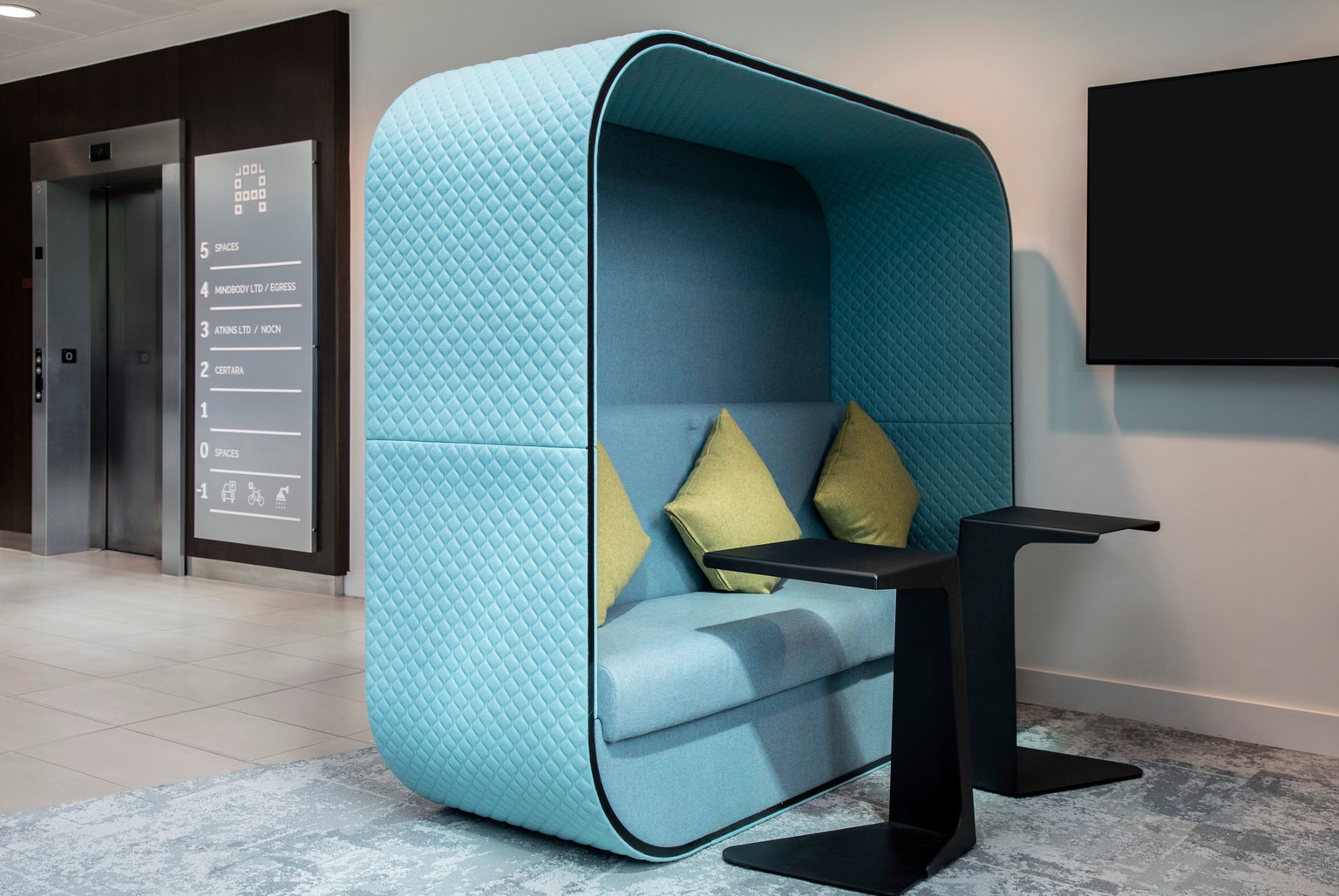 Image of open meeting booth