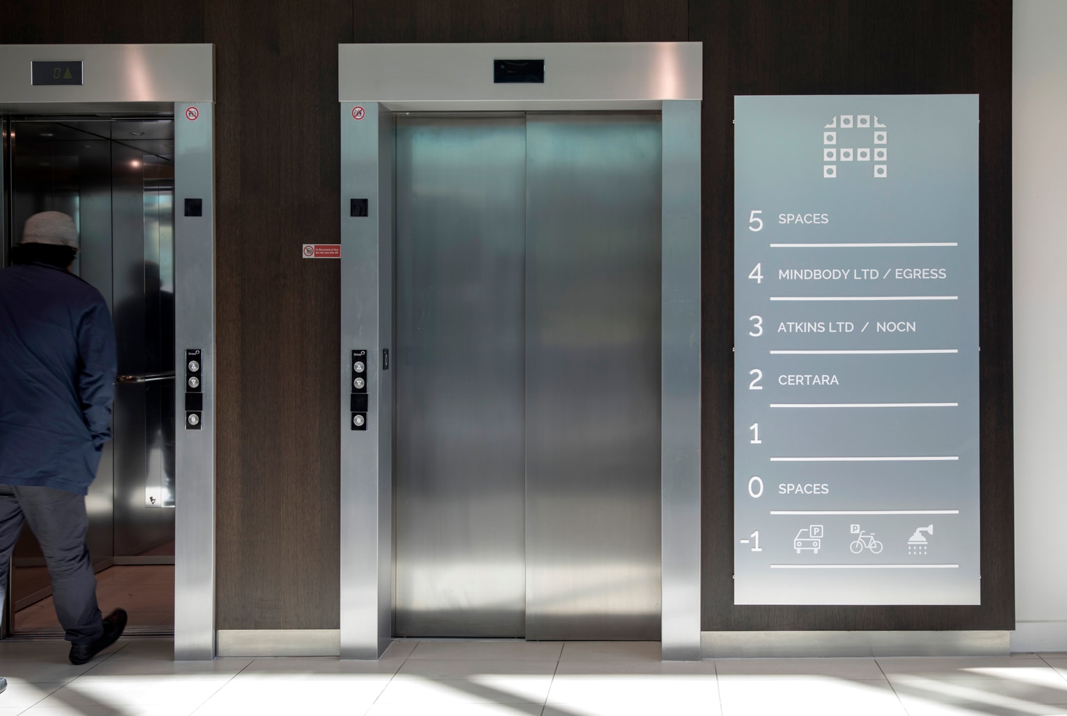 Image of Acero lift and signage