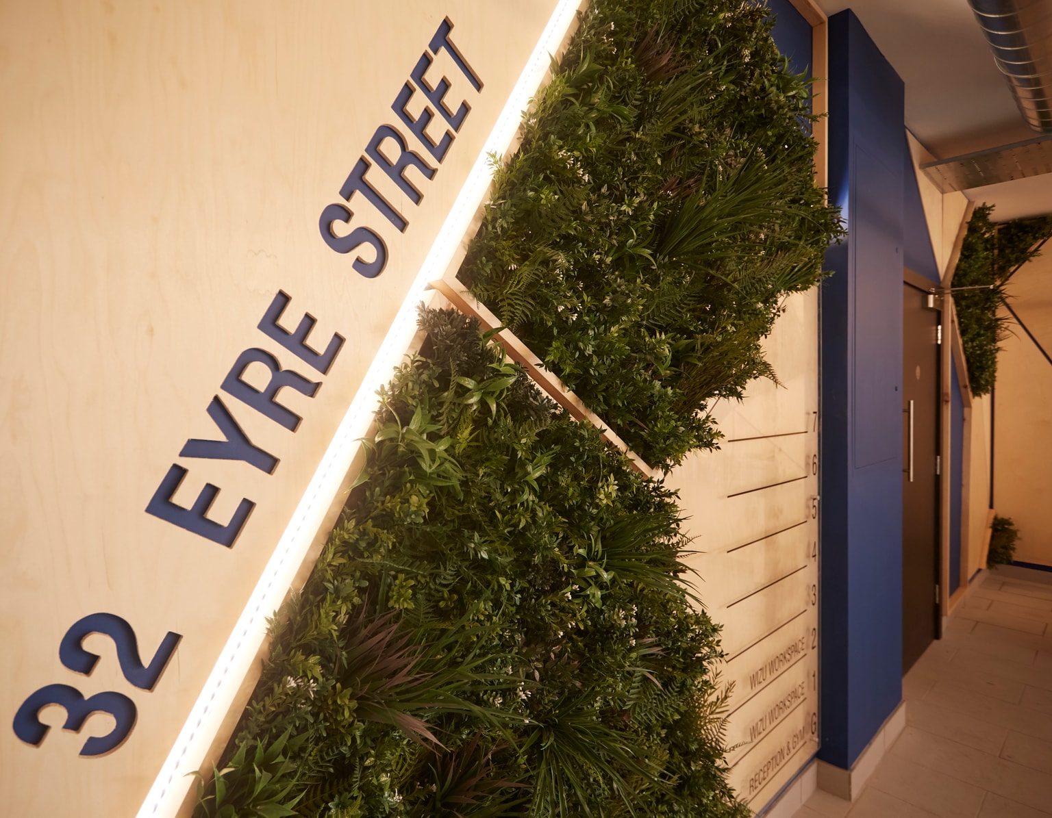 Image of interior signage at Eyre Street
