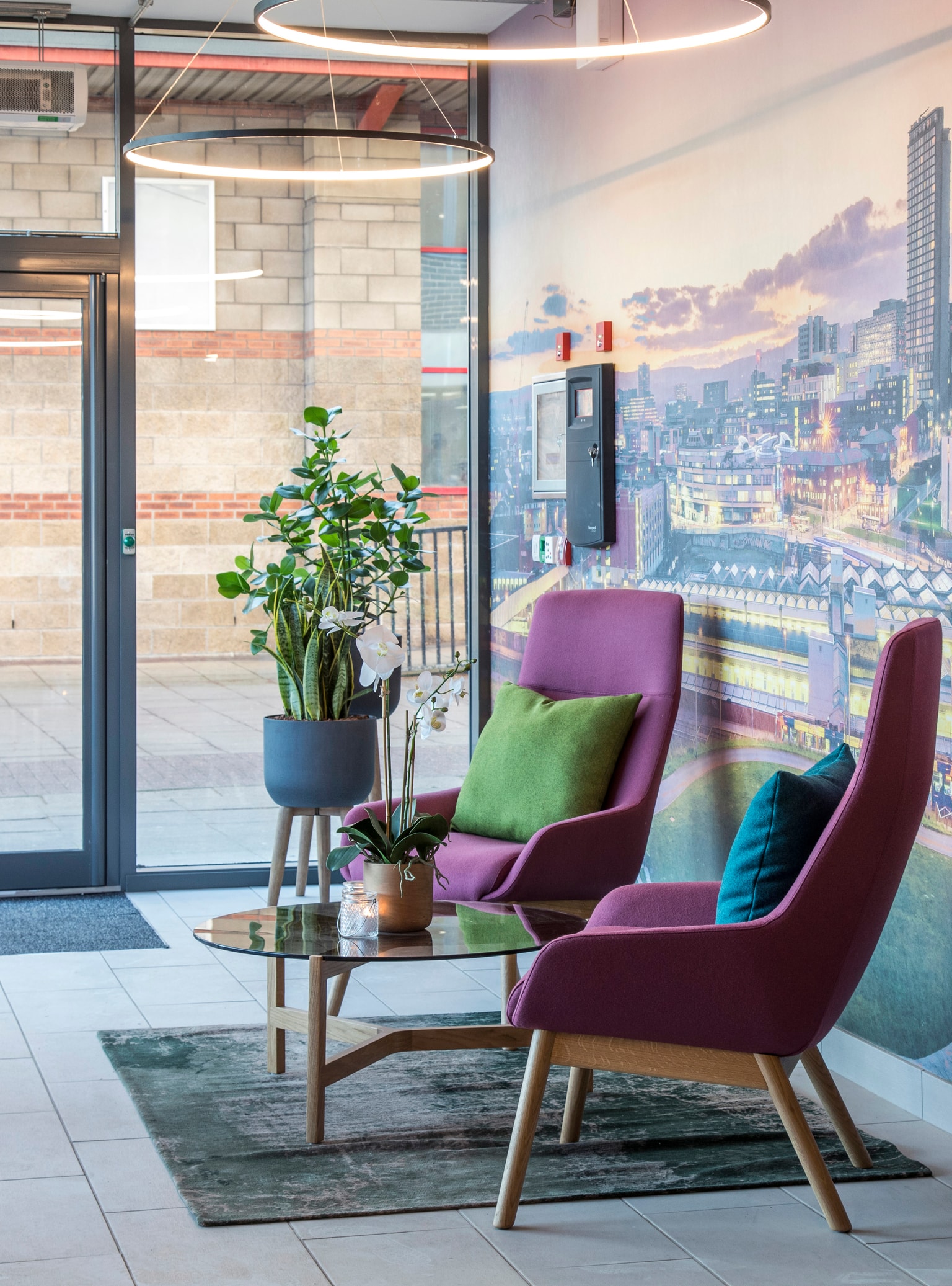 Image of a reception seating area