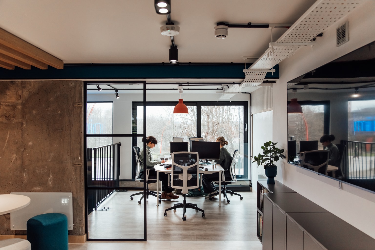 Image of office workers at desks
