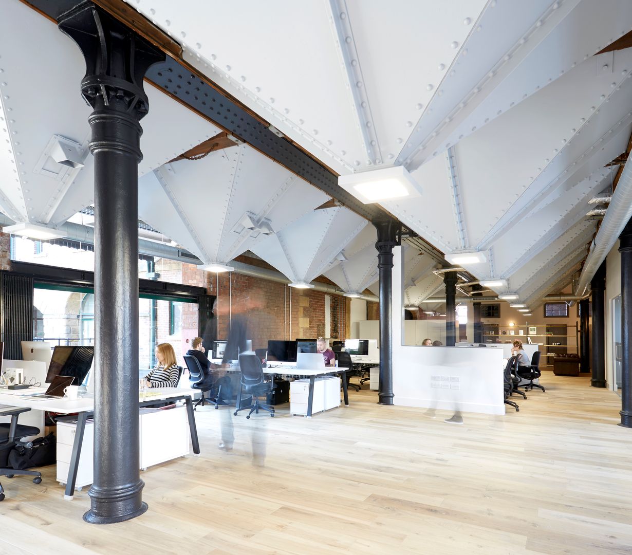 Images of transformed warehouse at Victoria quays into digital creative office space