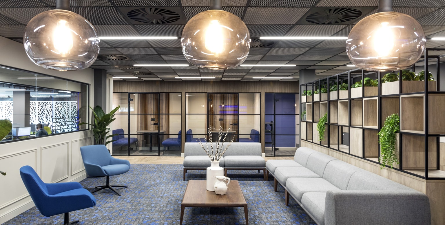 Image of communal seating area inside the office space