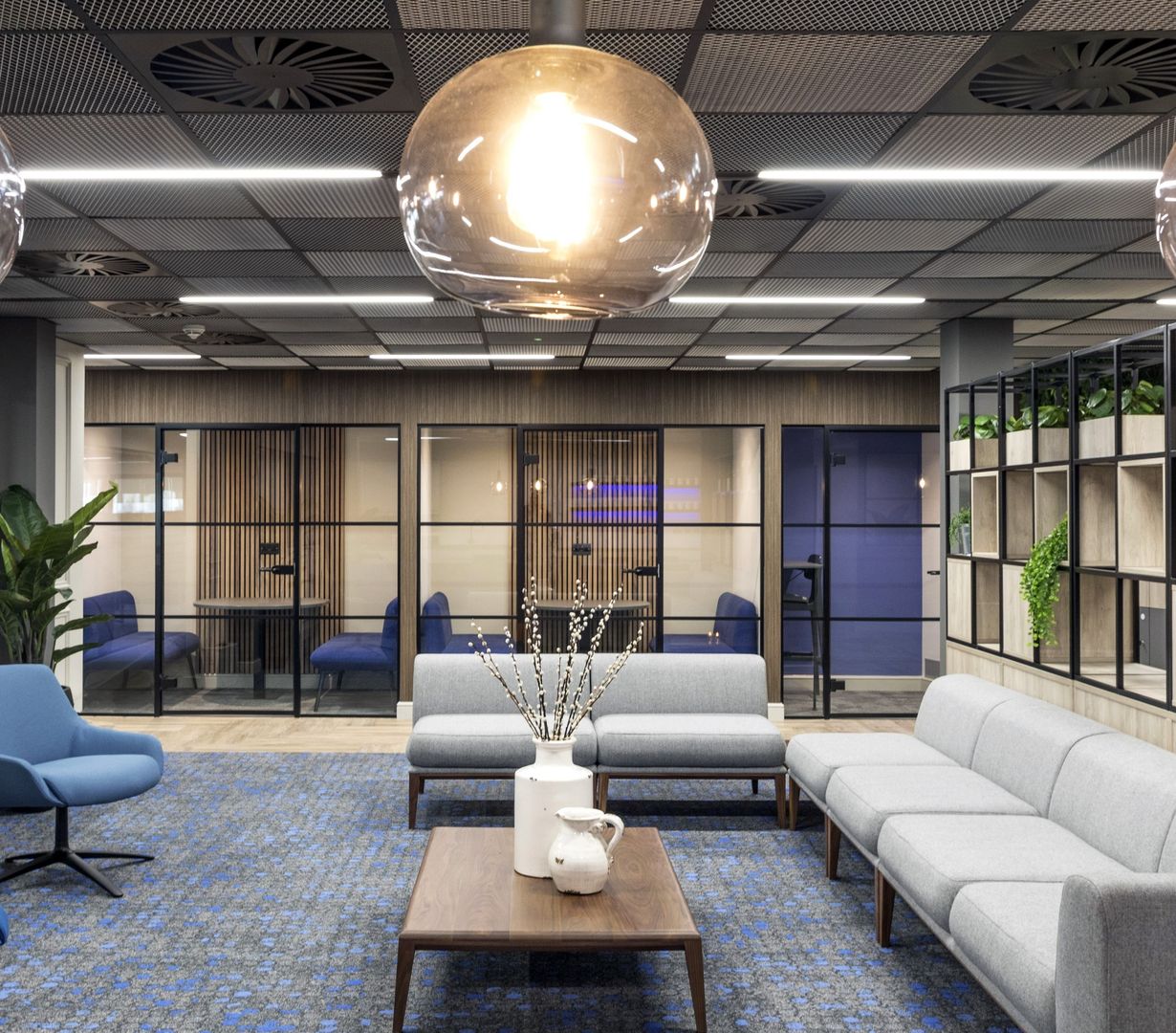 Image of communal seating area inside the office space