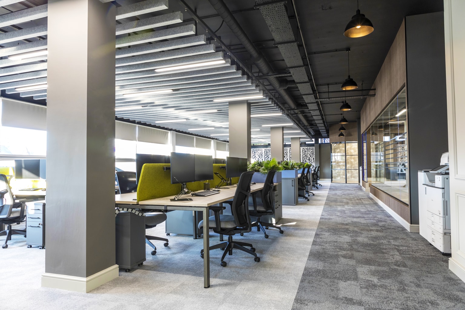 Image of open plan desk spaces