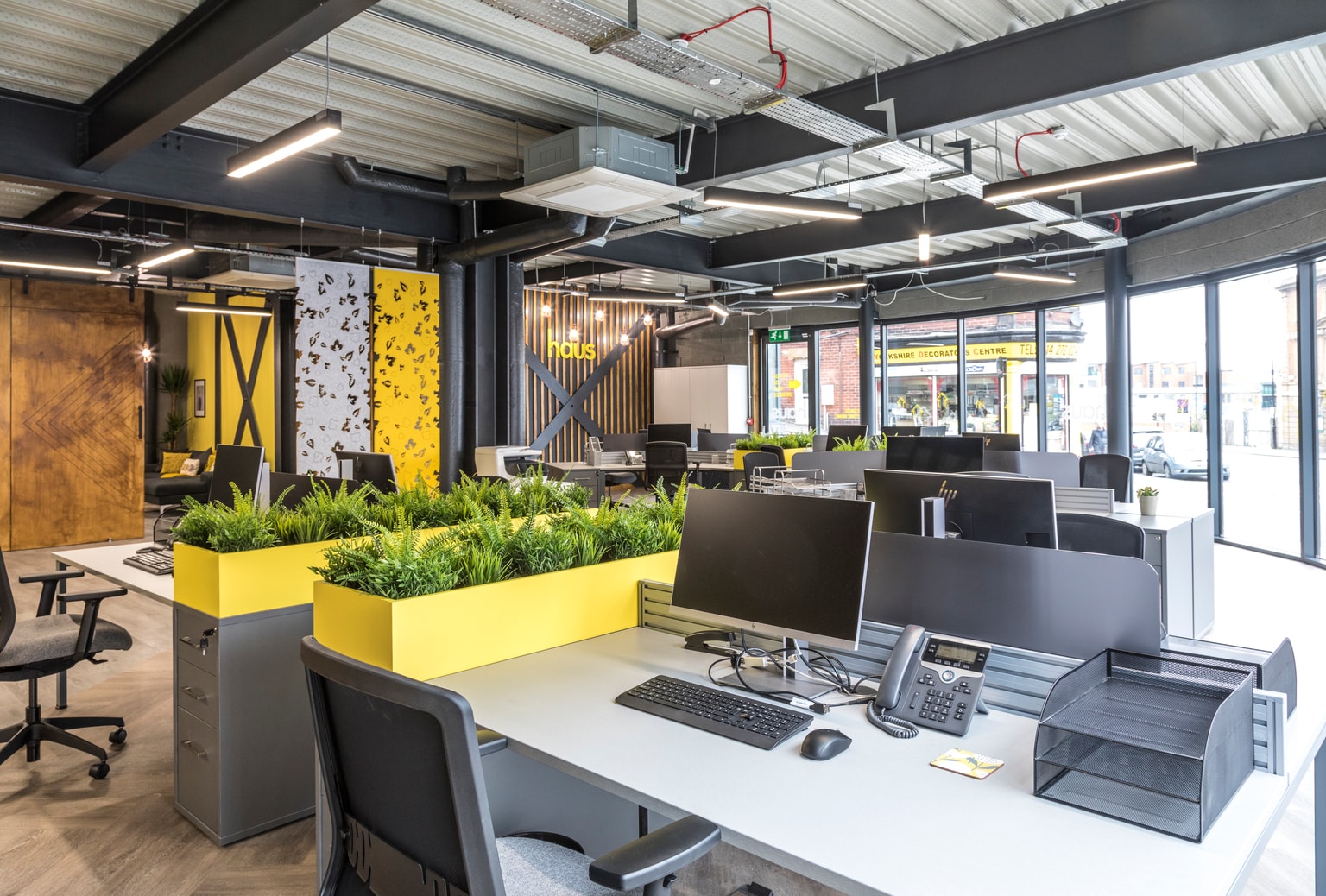 image of desks