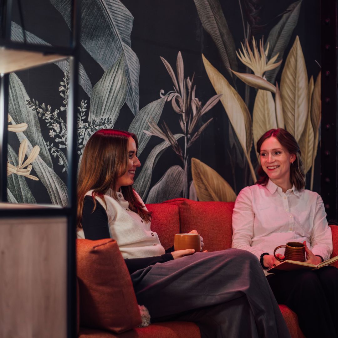 Image of colleagues having a meeting