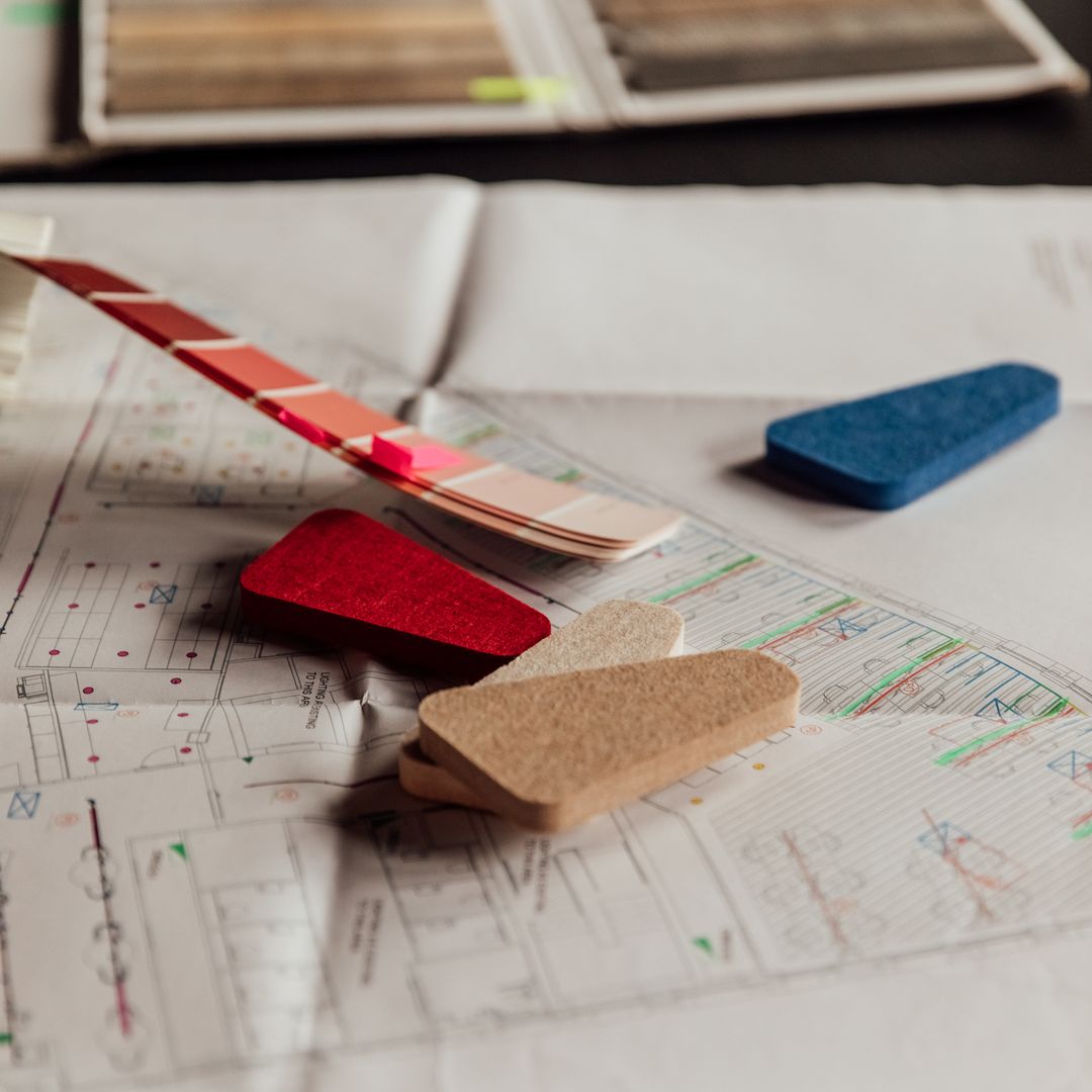 Image of samples and drawings